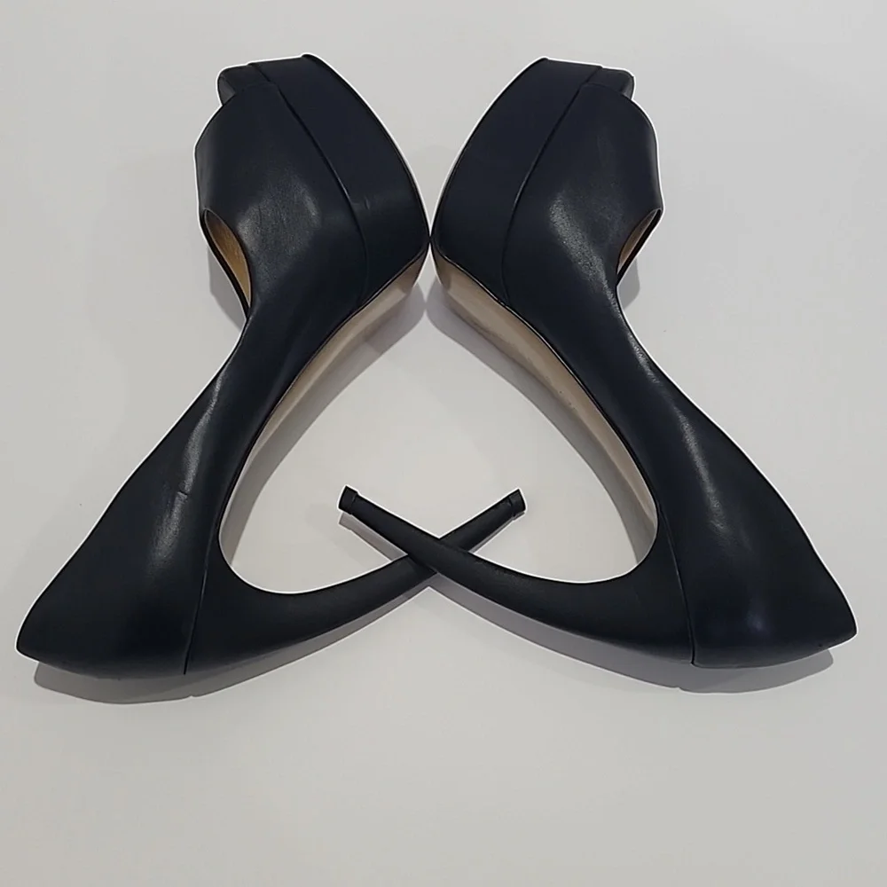 Walter Steiger Curved Peep Toe Heels (SZ 39.5)